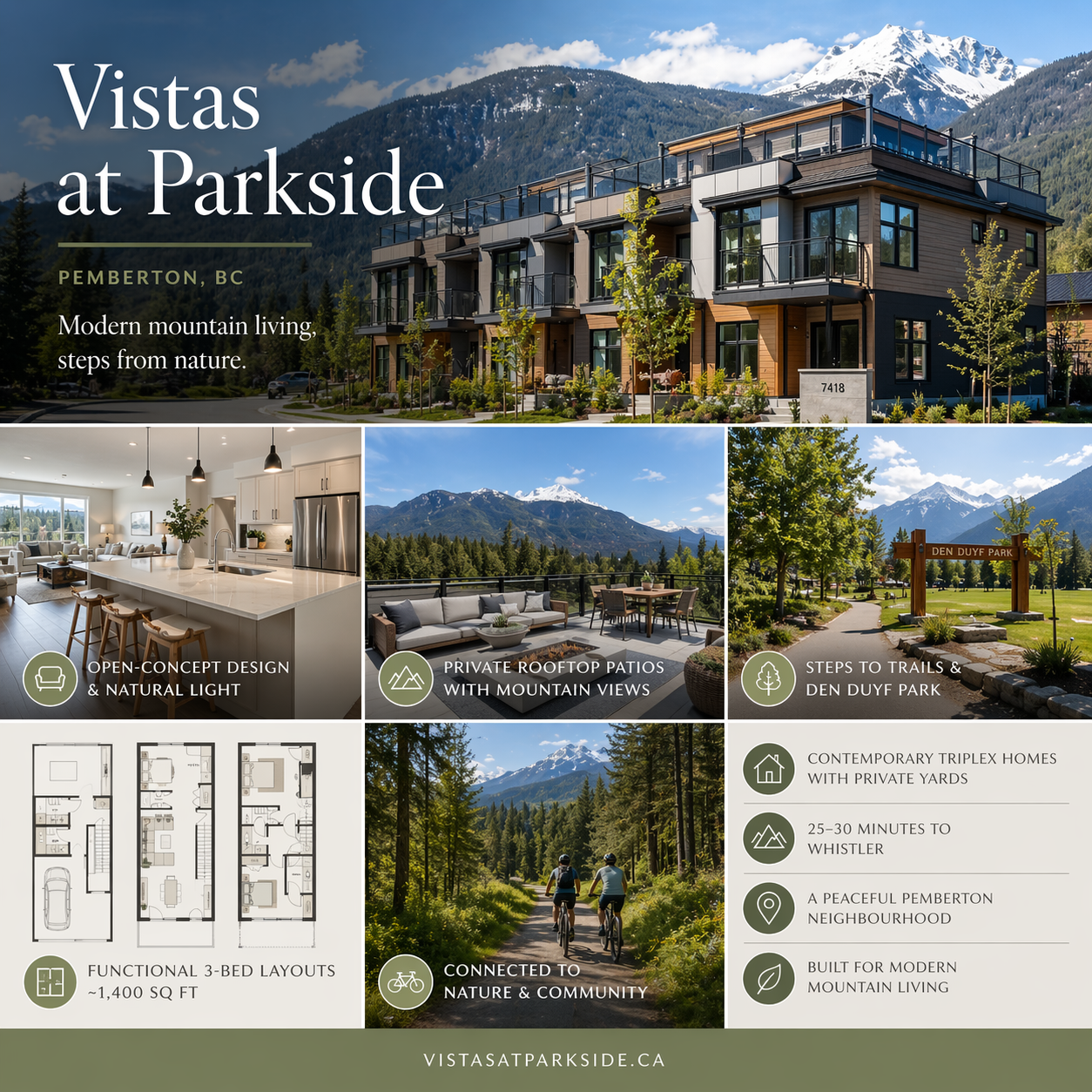 PEMBERTON- new development- the VISTAS at Parkside